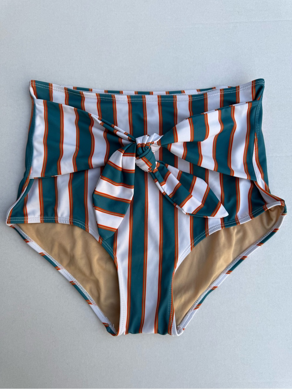 Kortni Jeane Tie Front Bottoms Retro Stripe